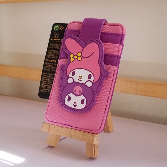 Loungefly Disney Parks Sanrio Kawaii Hello Kitty Kuromi Melody Money Cardholder - Picture 5 of 5